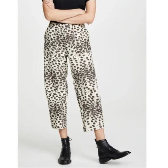 Sea New York Leo Animal Print Crop Pants - Picture 1 of 8